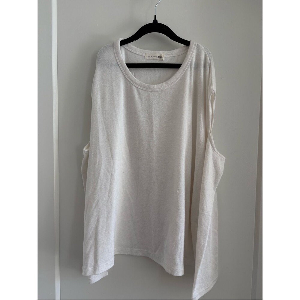 rag & bone Cream Long Sleeve Top